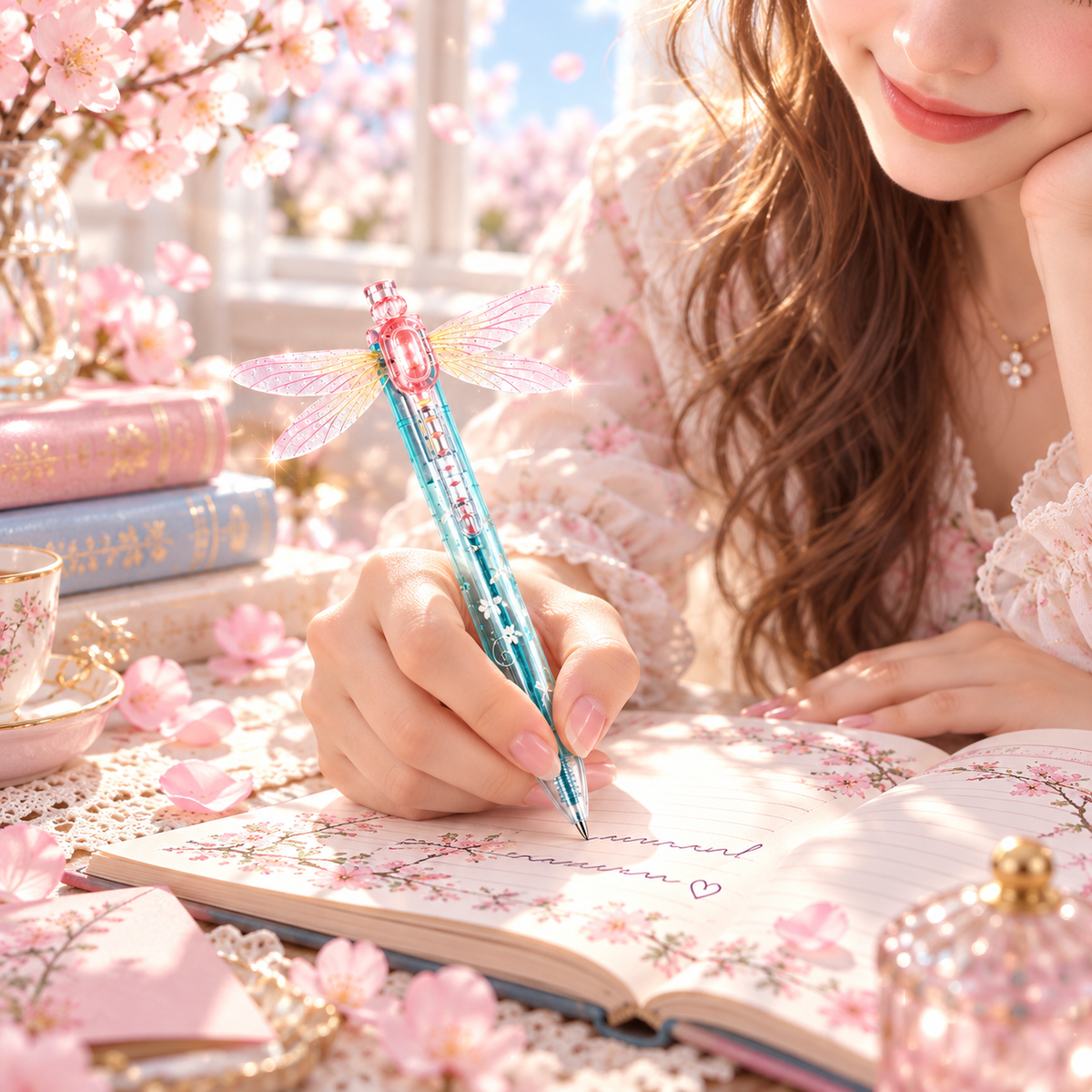 🎁Gleaming Wings Dragonfly Pen 3-Pack-A Little Gift That Makes Writing More Fun.