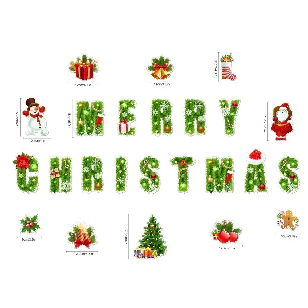 π 3D Christmas Magnetic Stickers β Cute Holiday Decor for Fridges & Metal Surfaces
