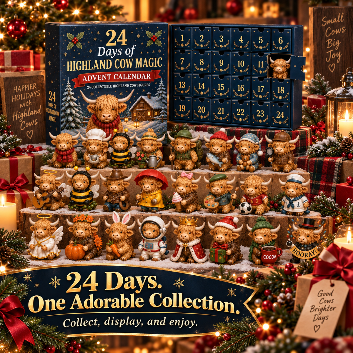๐ฅ Last Day 50% OFF! ๐ฎ 24-Day Highland Cow Surprise Advent Calendar ๐