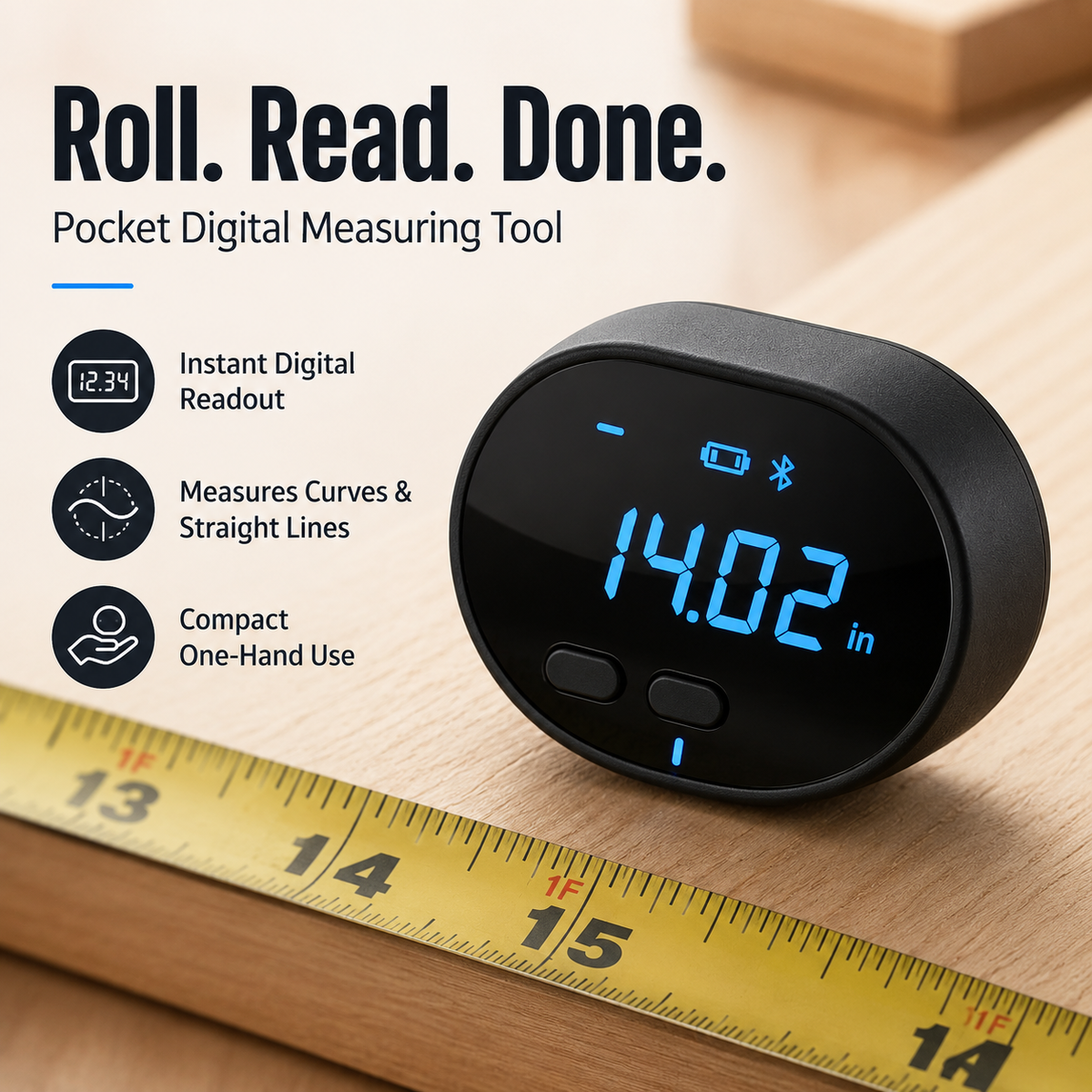 π§ Digital Distance Measuring Wheel With LCD Display
