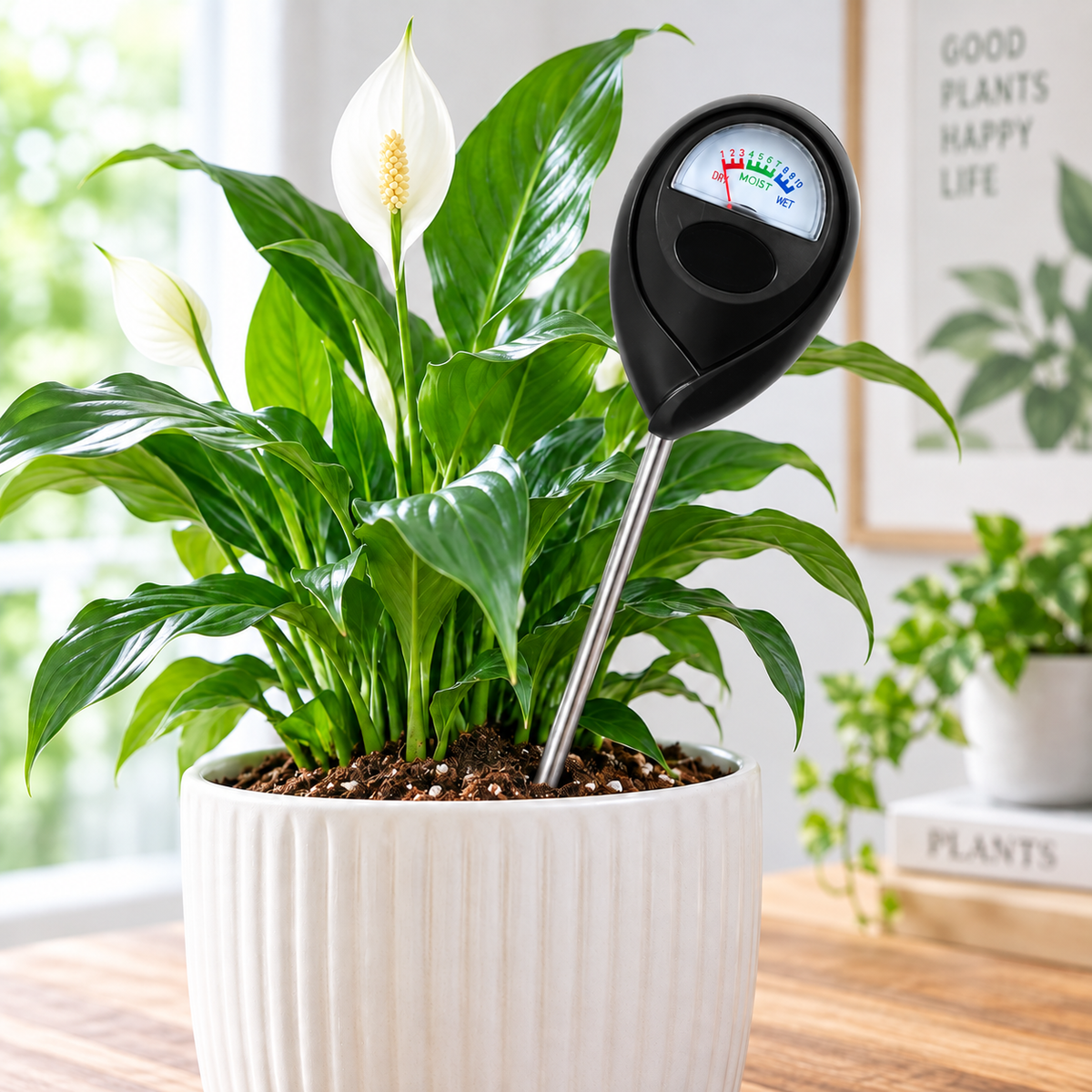 💧 Soil Moisture Meter for Indoor & Outdoor Plants – No Batteries 🌱