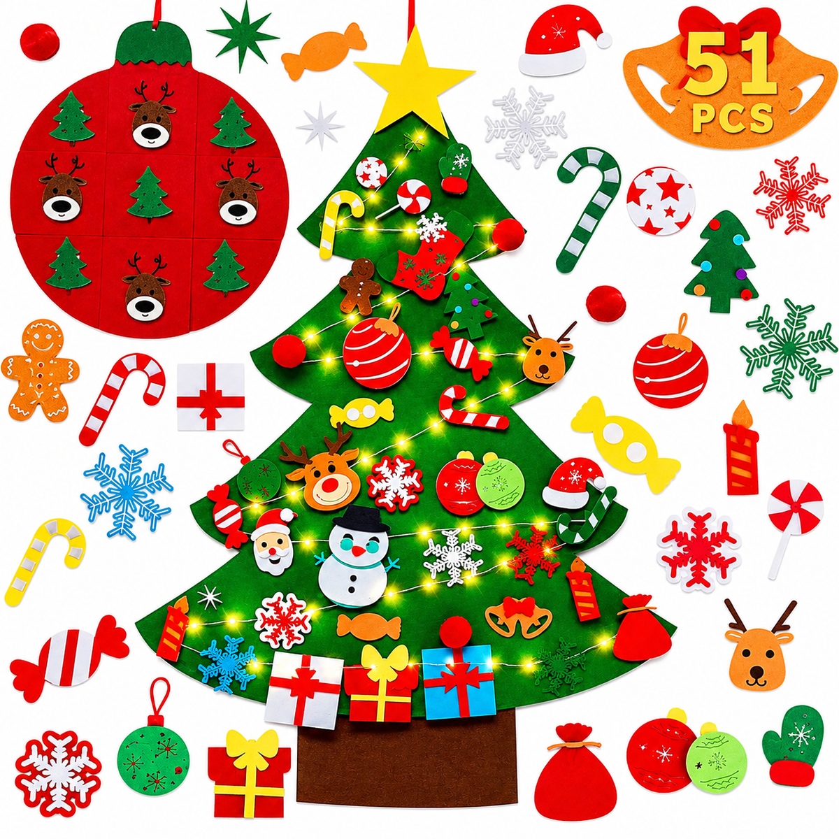 π Kids DIY Felt Christmas Tree β Create, Decorate & Make Holiday Memories β¨π