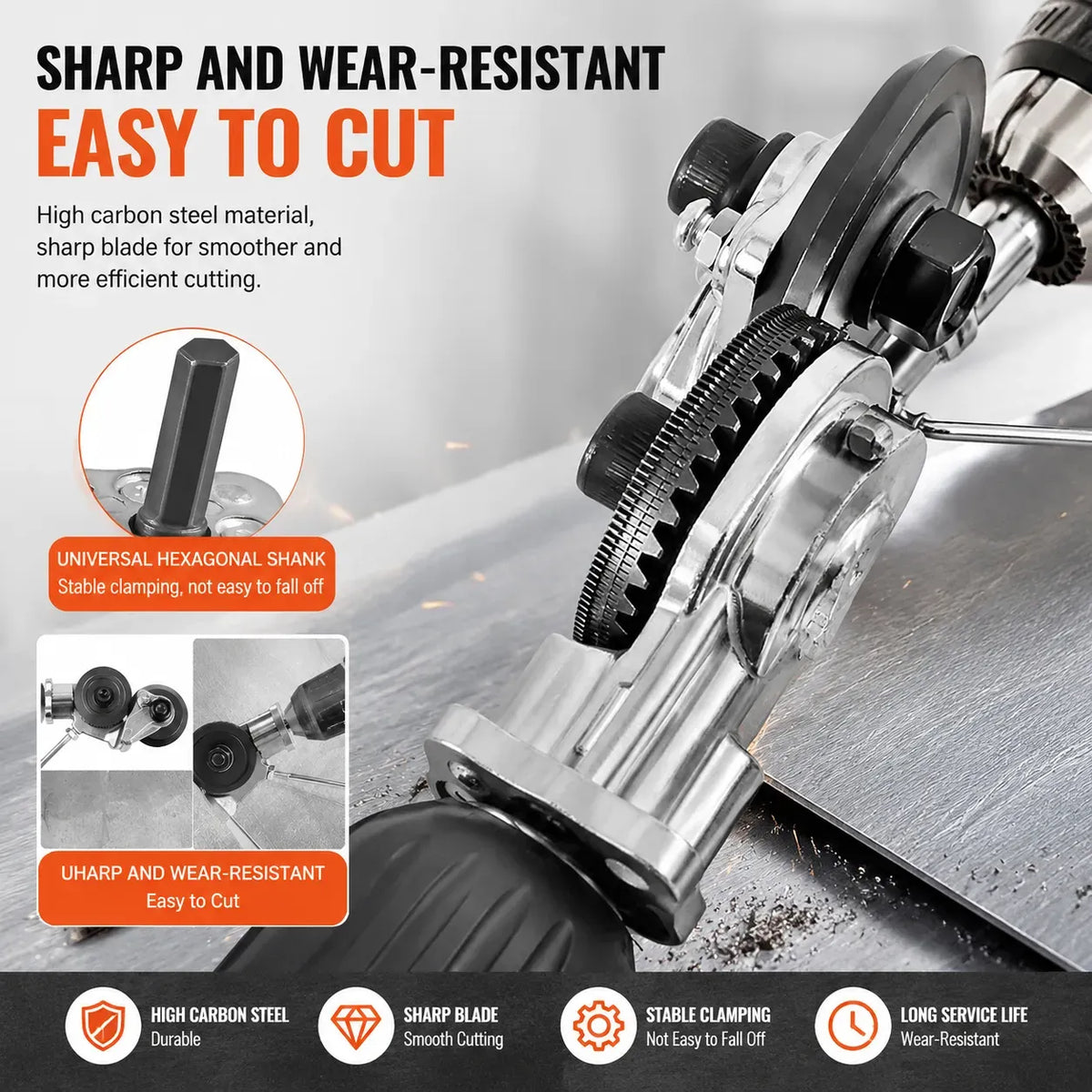π© Metal Sheet Cutter Drill Attachment β Fast, Clean & Effortless!
