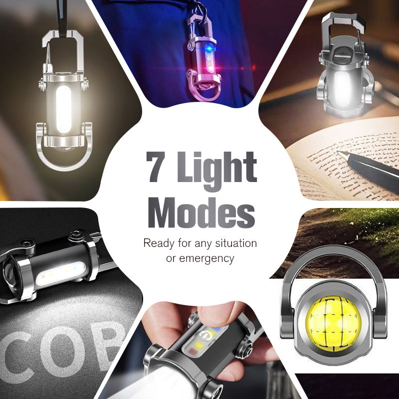 ๐ฆ Rechargeable Keychain Flashlight โ 300 Lumens, USB-C Charging & Compact, Unbreakable Design for EDC โก