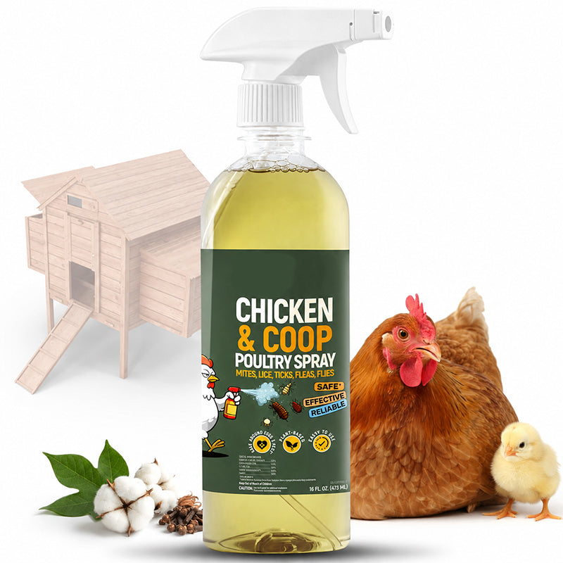 🐔Poultry & Chicken Coop Mite and Lice Spray❄️