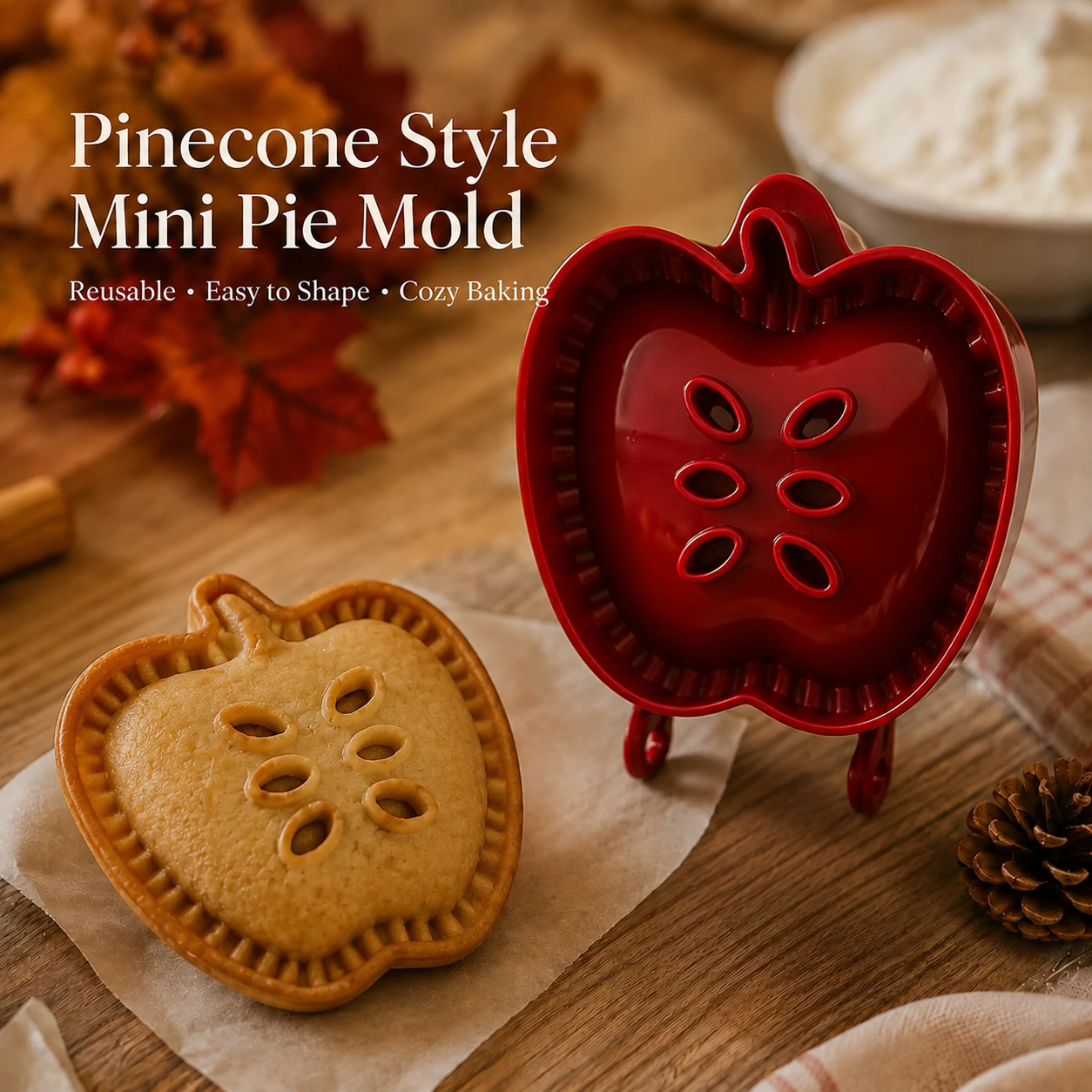 🥧 Beginner-Friendly Reusable Mini Hand Pie Press Mold  🍎✨