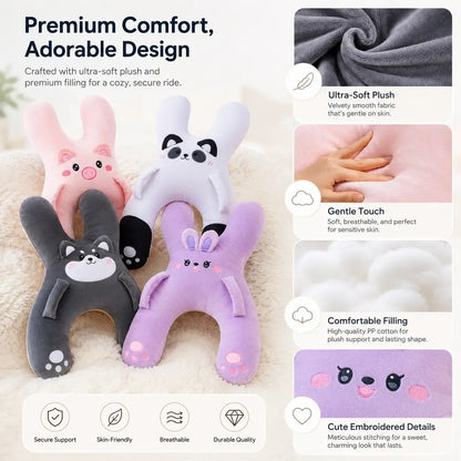☁️ Cozy Car Neck Pillow for Kids 💖