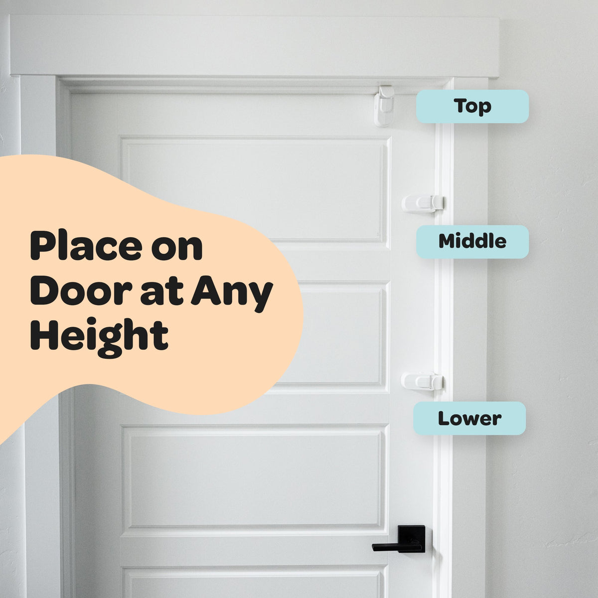 🔒 HugLock Child Safety Door Lock | Tool-Free No Drill Auto-Latching Childproof Latch