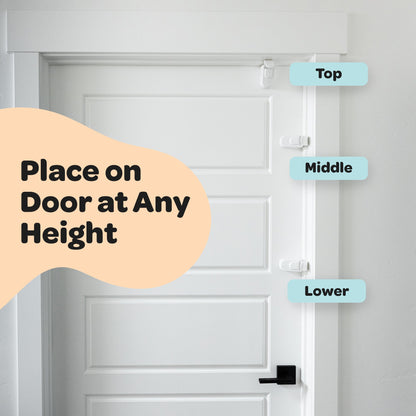 🔒 HugLock Child Safety Door Lock | Tool-Free No Drill Auto-Latching Childproof Latch