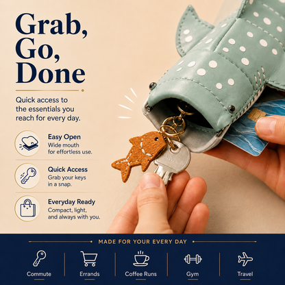 WHALE SHARK KEY POUCH / CARD HOLDER