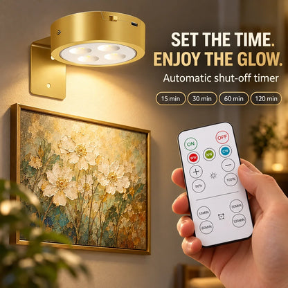 3-Pack Rechargeable Picture Lights for Wall