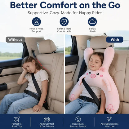 ☁️ Cozy Car Neck Pillow for Kids 💖
