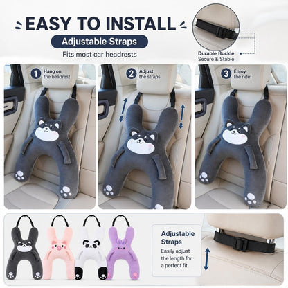 ☁️ Cozy Car Neck Pillow for Kids 💖