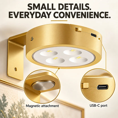 3-Pack Rechargeable Picture Lights for Wall
