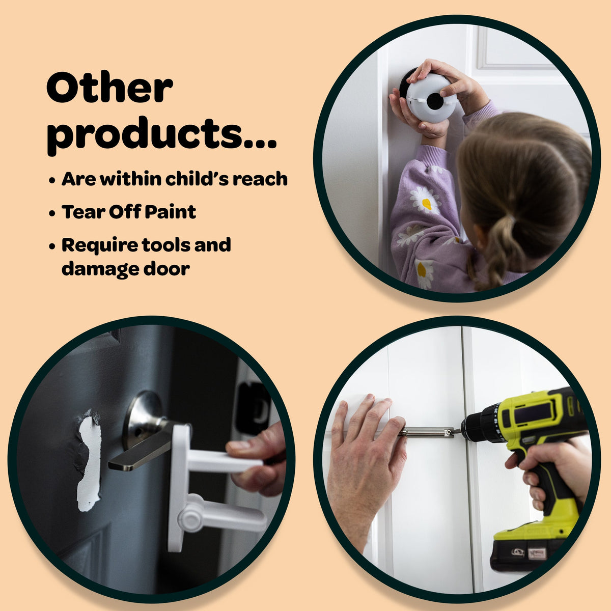 🔒 HugLock Child Safety Door Lock | Tool-Free No Drill Auto-Latching Childproof Latch