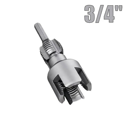 ⚡Drill-Powered Pipe Thread Cutting Bit — Internal & External Threading for 1/2' & 3/4' Plastic Pipes