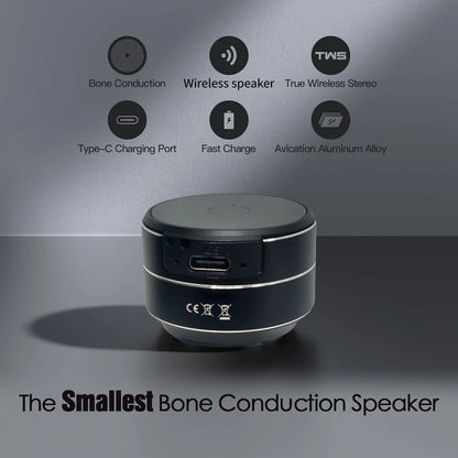 Bone Conduction Resonance Aluminum Alloy High-Power Vibration Bluetooth Speaker