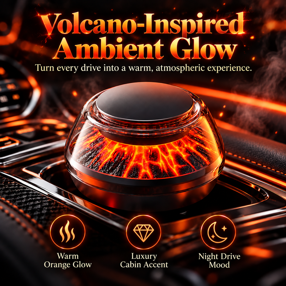 Volcanic Iceberg Car Air Freshener – Auto Spray Diffuser