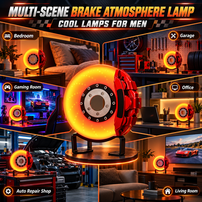 Brake Disc LED Lamp Car Guy Gifts for Men, Red