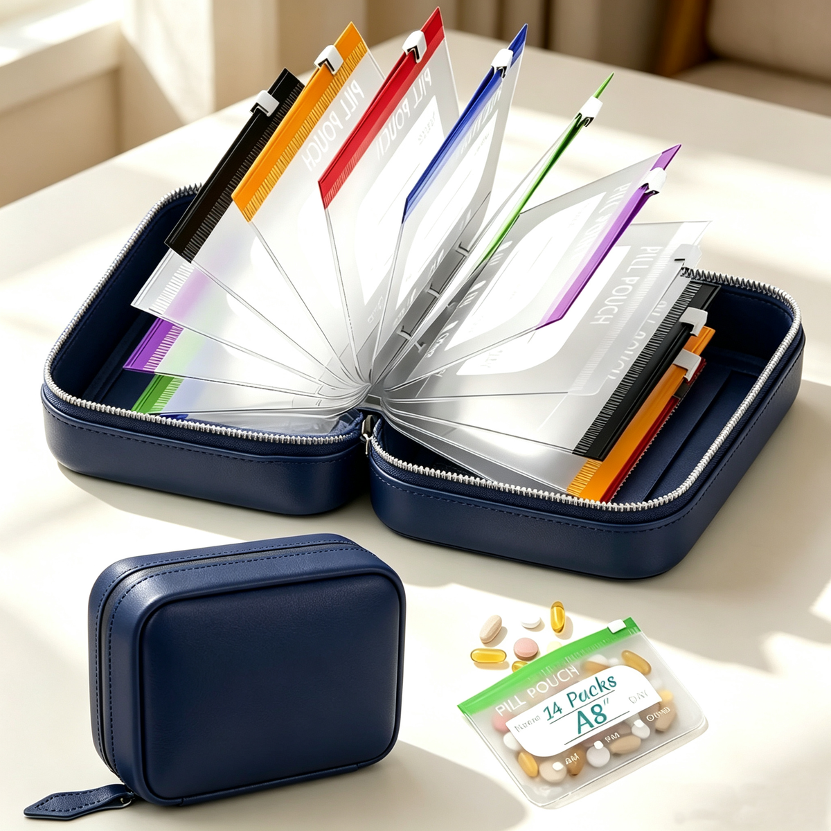 💊Reusable Waterproof Travel Medicine Bag Set