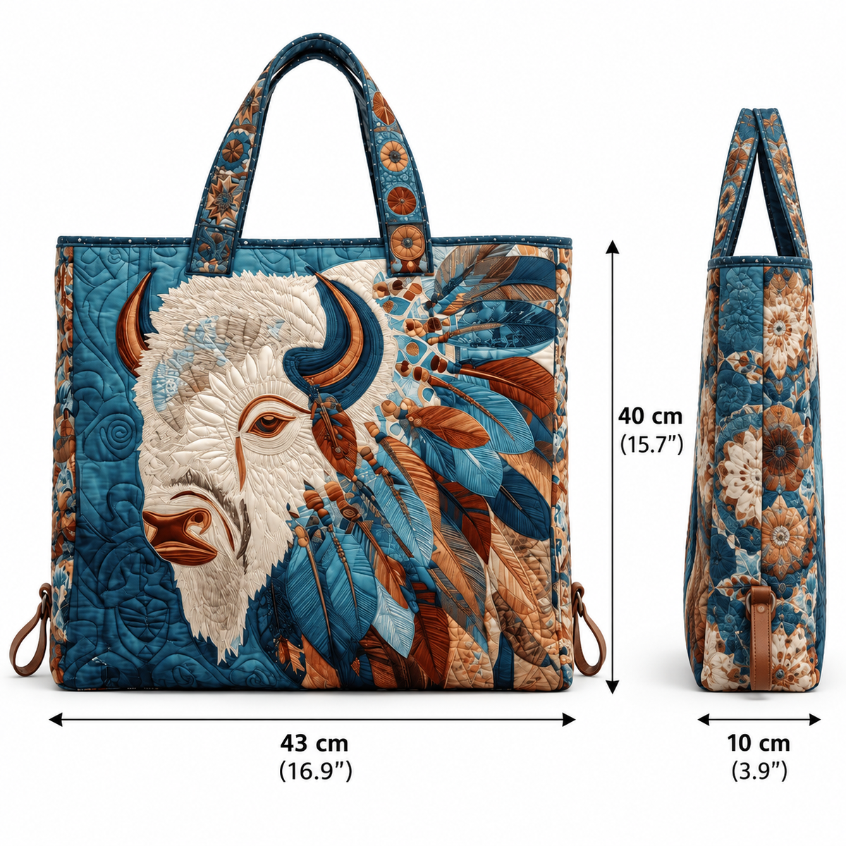 ✨Handmade Native American Quilted Tote Bag