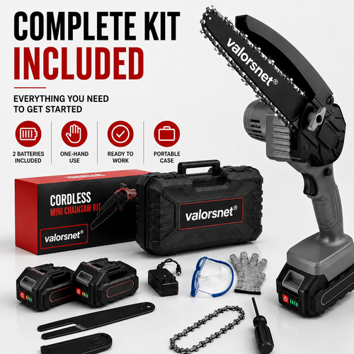 Cordless Mini Chainsaw – Small Size, Big Power – Free Shipping 🚚