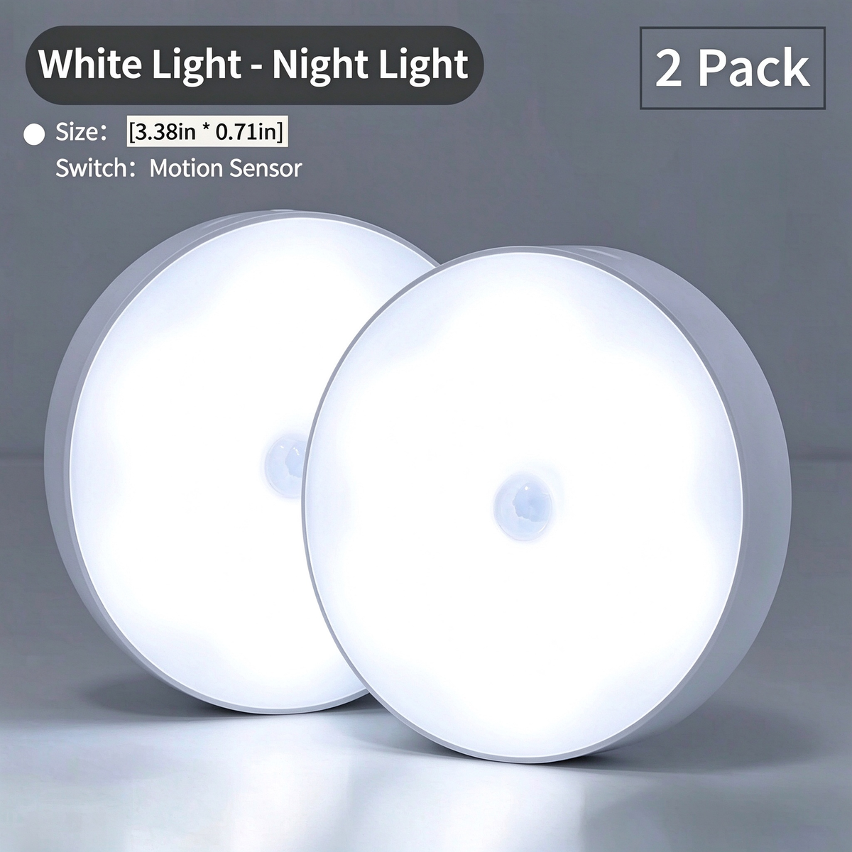 🚶 Walk In. It Lights Up. – Motion Sensor Night Light 2-Pack