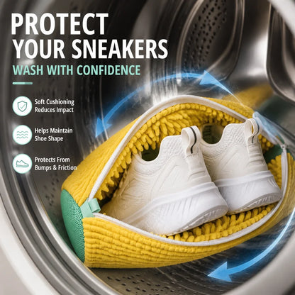 Shoe Washing Bag | Cushioned Mesh Laundry Bag for Washable Sneakers