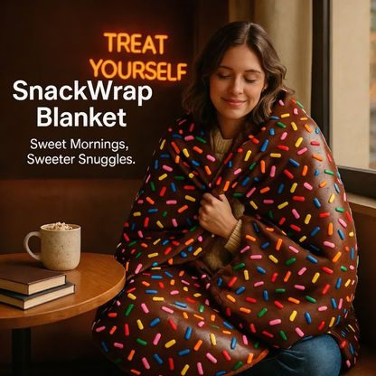 Food Themed Blanket - Soft Comfortable Nap Blanket for Home & Office