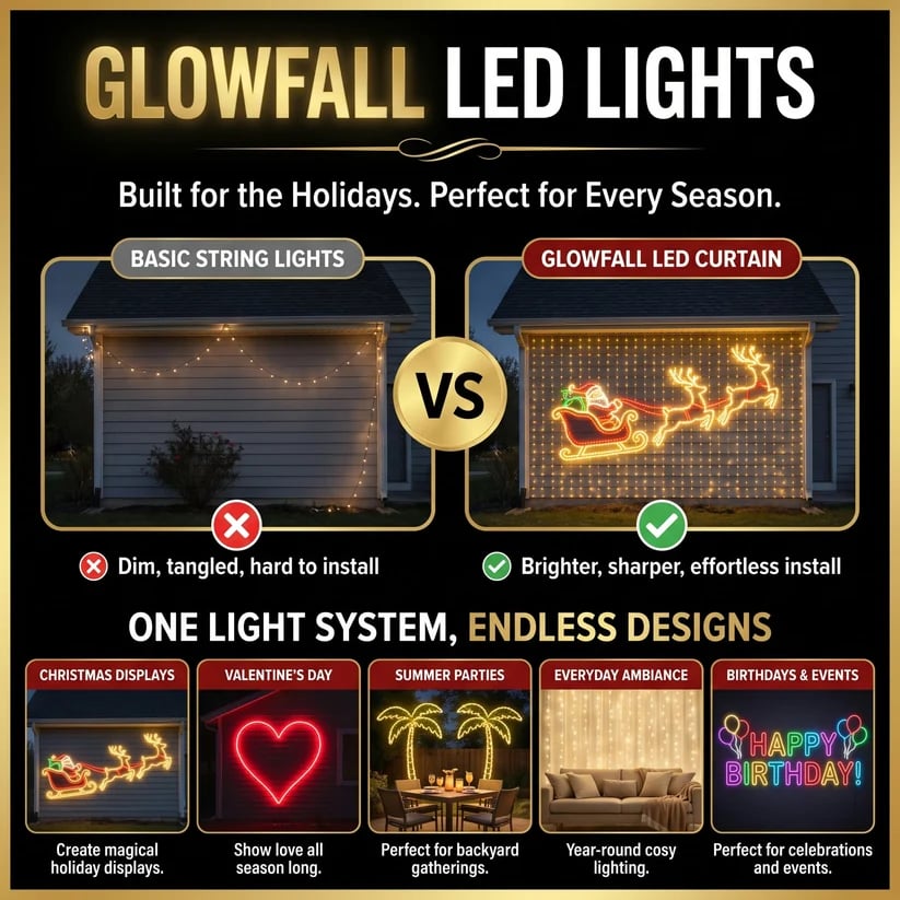 Smart RGB Curtain Lights USB App Control