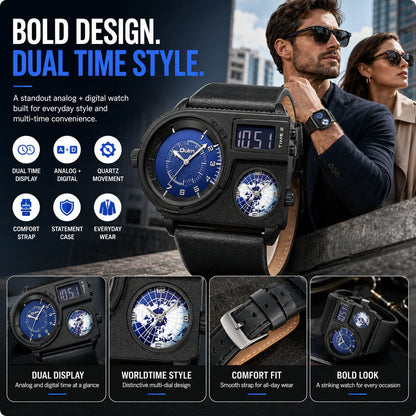 DESIGNED FOR GLOBAL THINKERS-Multi-Time Zone Watch