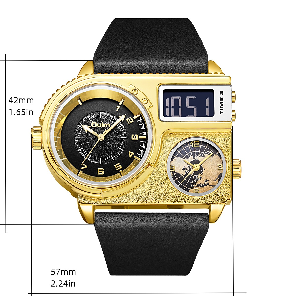 DESIGNED FOR GLOBAL THINKERS-Multi-Time Zone Watch