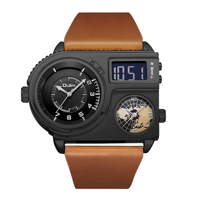 DESIGNED FOR GLOBAL THINKERS-Multi-Time Zone Watch