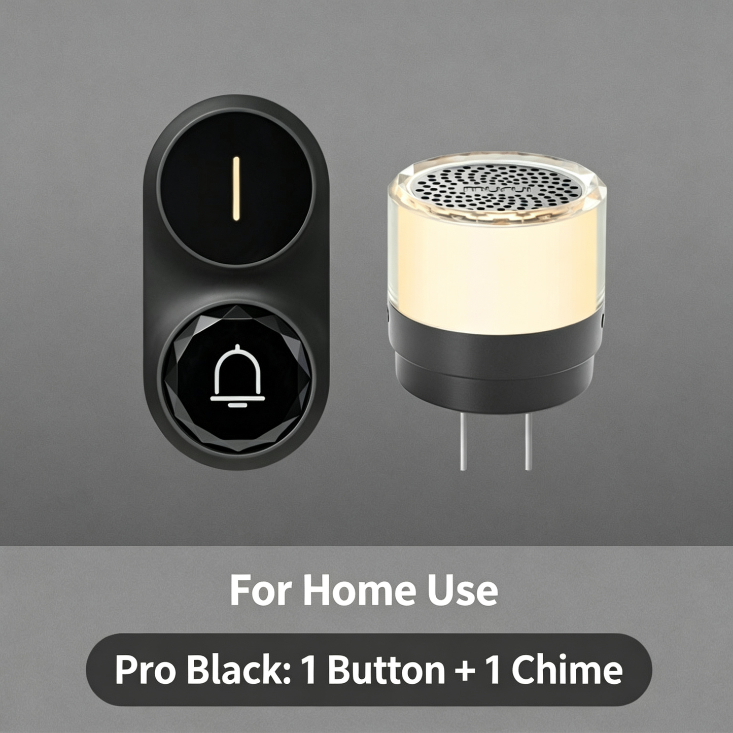 Wireless Doorbell with Adjustable Volume and Multi-channel LED Flash.