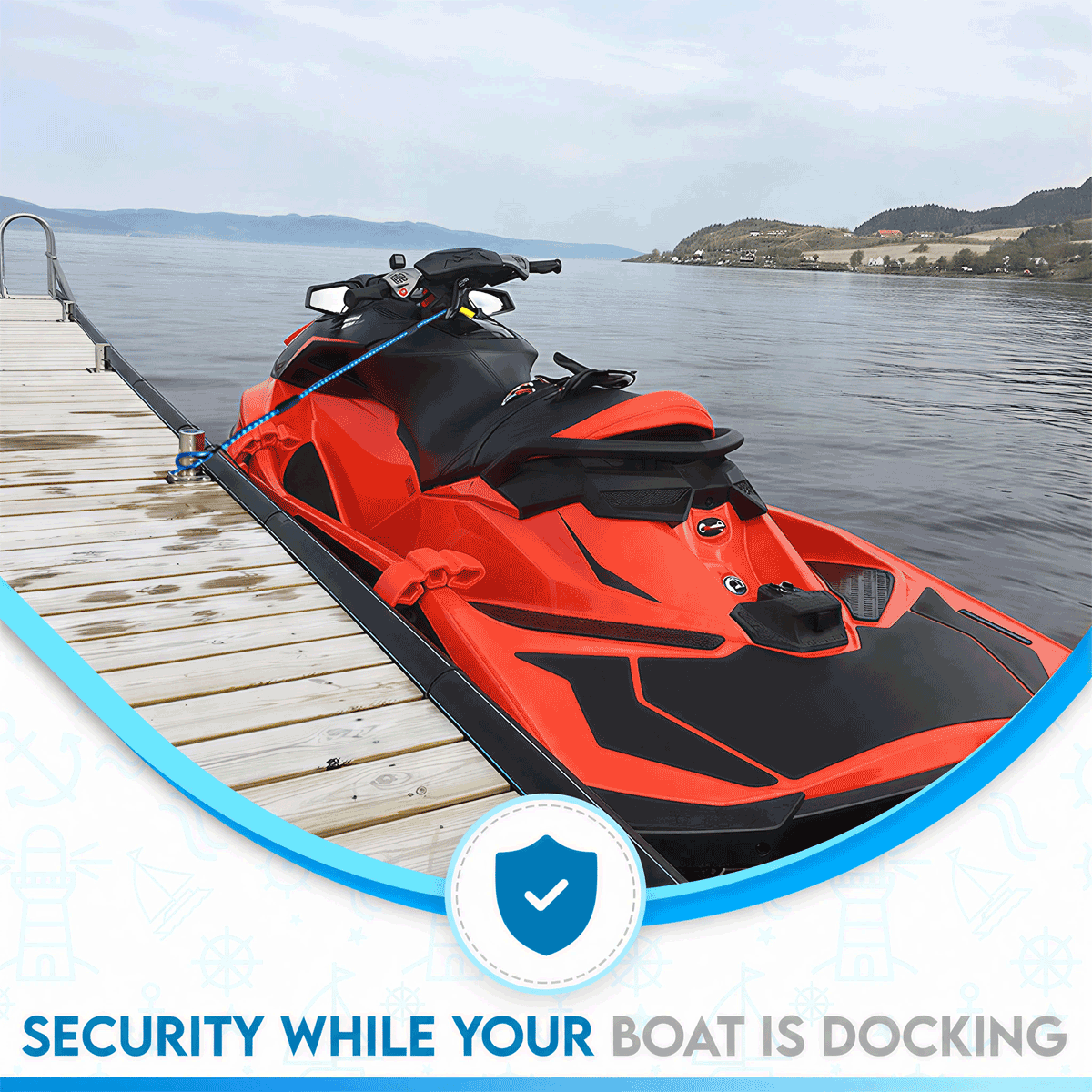 🎁LAST DAY SALE-50% OFF🎁!Heavy-Duty Bungee Dock Lines🛥️