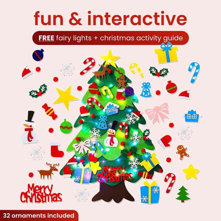 🎄 Kids DIY Felt Christmas Tree – Create, Decorate & Make Holiday Memories ✨🎁