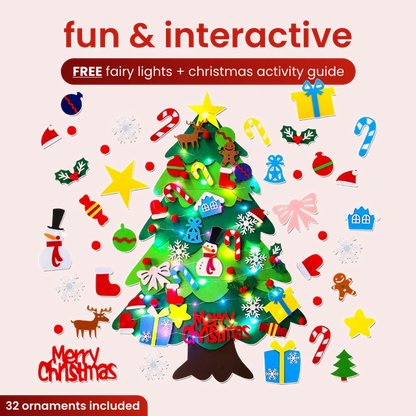 🎄 Kids DIY Felt Christmas Tree – Create, Decorate & Make Holiday Memories ✨🎁