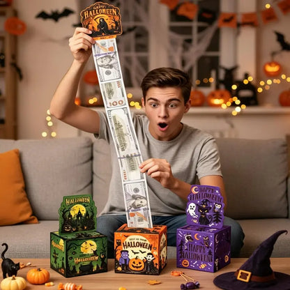 🎃 Halloween Pull-Out Surprise Box – Fun Cash & Gift Reveal Game
