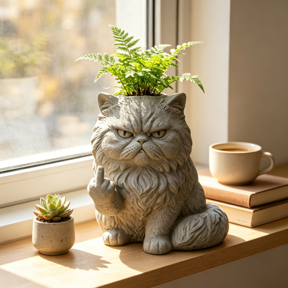 Grumpy Cat Flower Pot