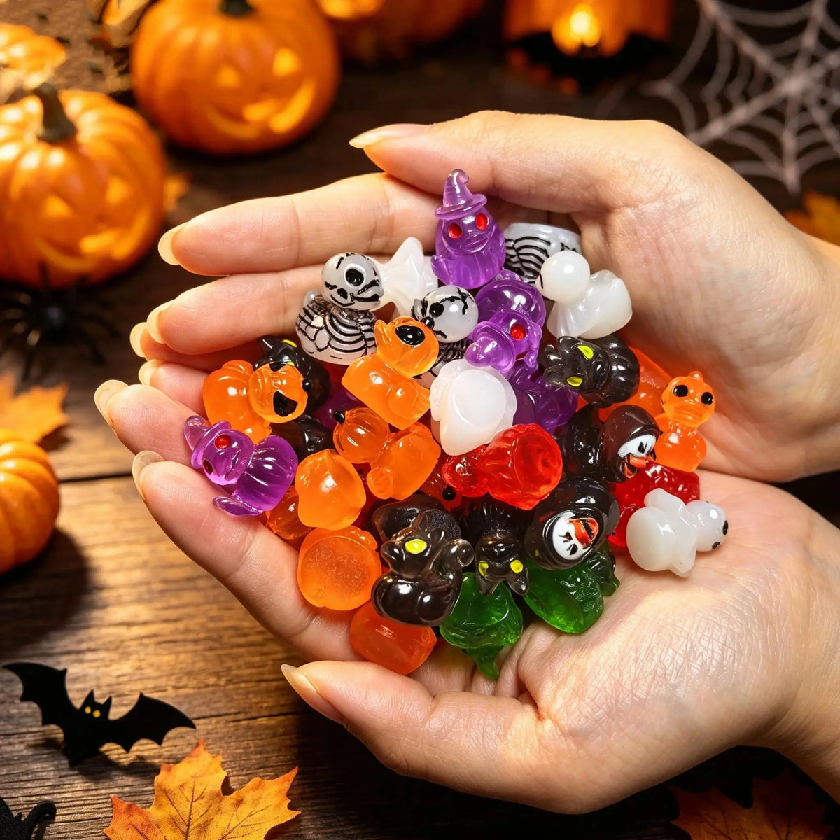 👻Mini Demon Ghost Skull Resin Duck Desktop Decoration Item