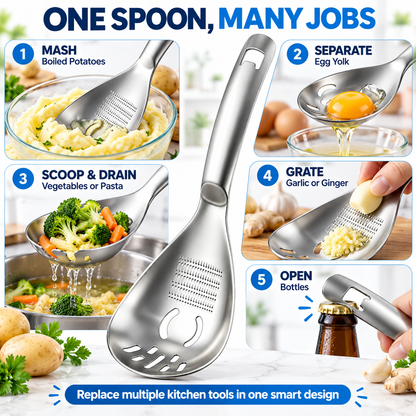 ⚡Stainless Steel Multifunctional Kitchen Spoon