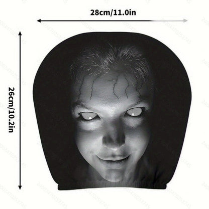 “Scary Face” Headrest Cover, Spooky-Style Stretchable Headrest Protector