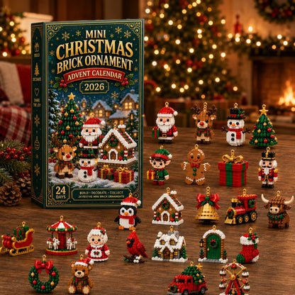 24-Day Christmas Brick Ornament Advent Calendar | 24 Buildable Holiday Designs 🎄🧱