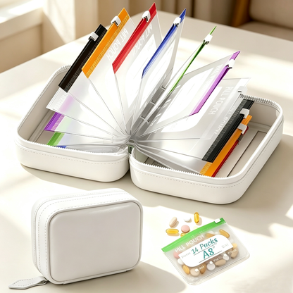 💊Reusable Waterproof Travel Medicine Bag Set