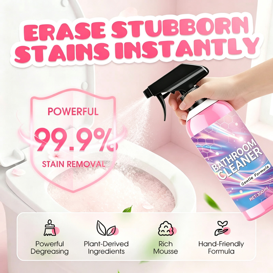 🧼 Multi-Purpose Bathroom Cleaner Spray – Water Stain, Limescale & Soap Scum Cleaner ✨
