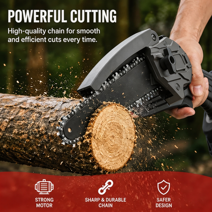 Cordless Mini Chainsaw – Small Size, Big Power – Free Shipping 🚚