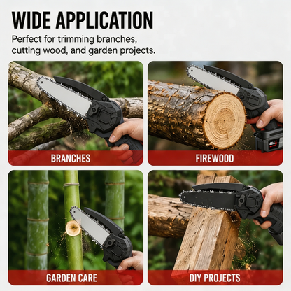 Cordless Mini Chainsaw – Small Size, Big Power – Free Shipping 🚚