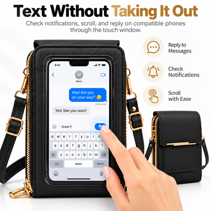 👜 Women's Touch Screen Crossbody Phone Bag · No Need to Take Out Phone 📱 — Best Gift for Her 💕
