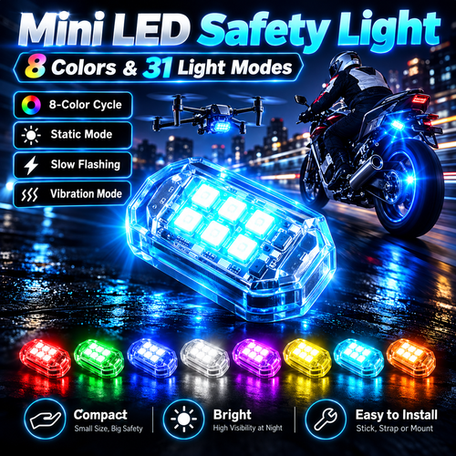 8 Colors Wireless Led Lights with Remote
