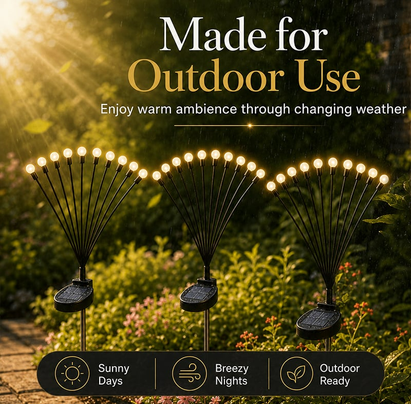 ✨☀️ Solar Bloom: Solar Firefly Garden Stake Lights 🌸